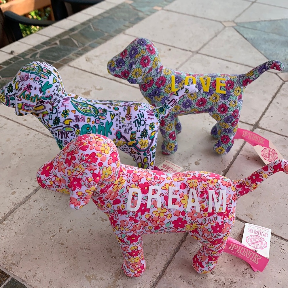 PINK Victoria’s Secret Puppies Set of 3 NWT RARE